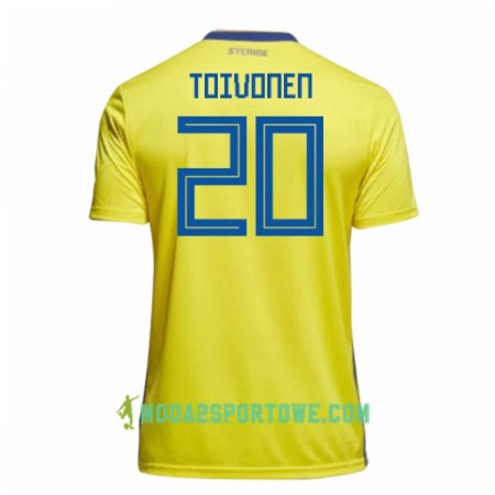 Koszulka Szwecja Toivonen 20 Mistrzostwa Świata 2018 Domowe Stroje Piłkarskie